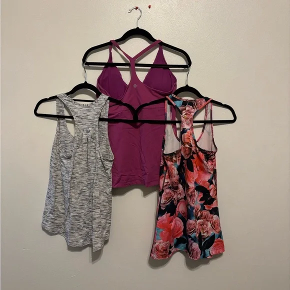 Lot of 3 - Lululemon Tank Top Pure Balance Women's Size Small *Read Description* - Picture 2 of 8